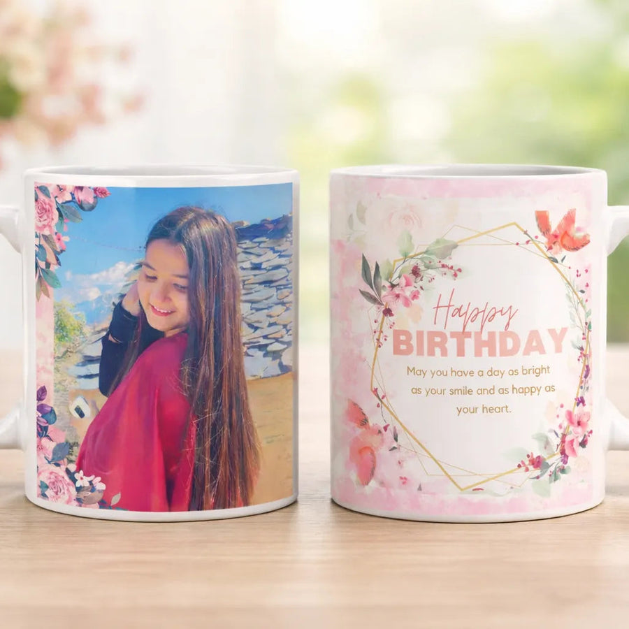 Floral Birthday Ceramic Everyday Mug / Medium (11 oz)