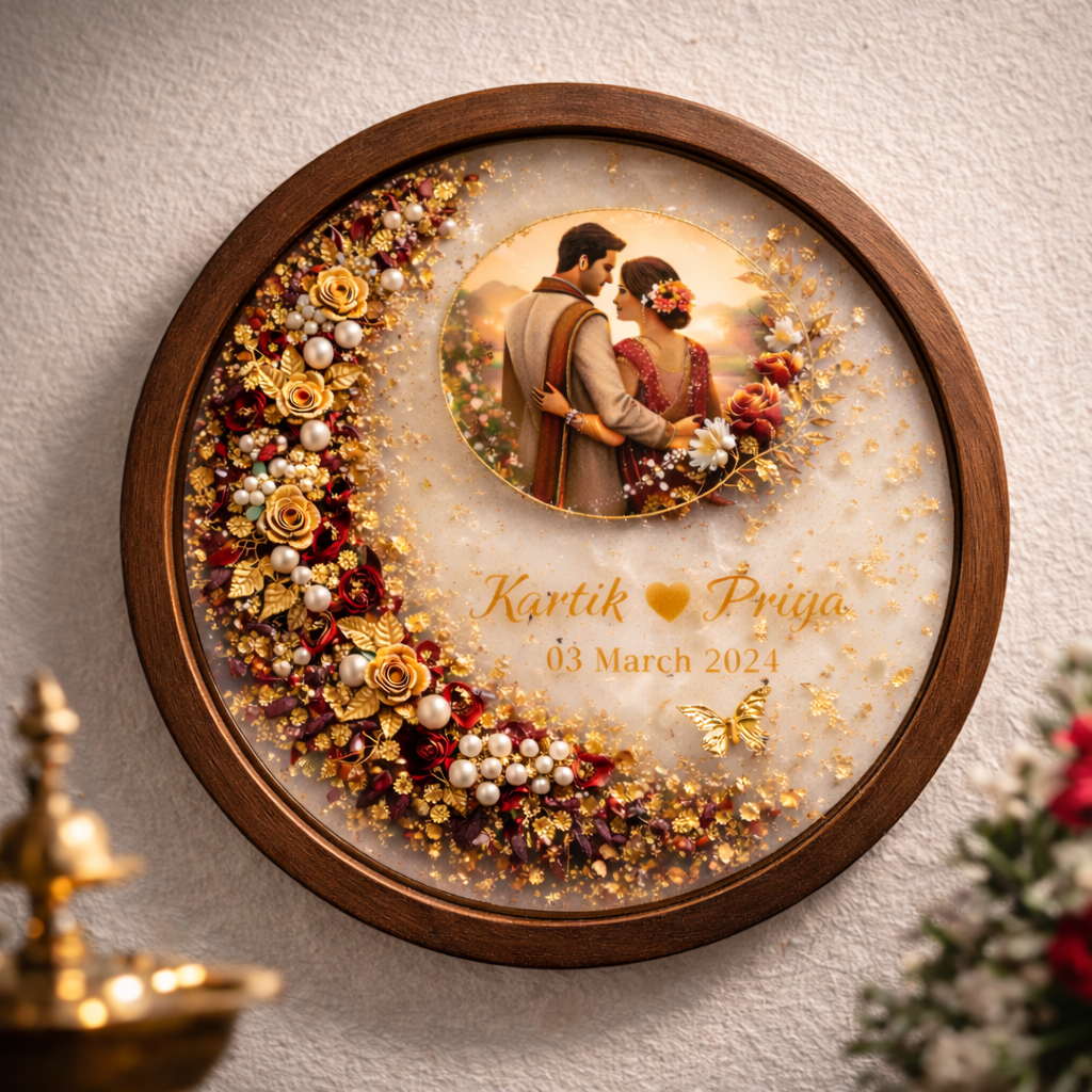 Luxury Resin Varmala Wall Mounted | Handmade in 7 Days