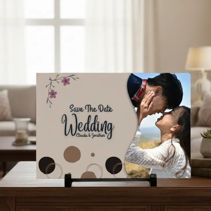 Personalized Rectangle Photo Stone Plaque – Same Day Delivery in Noida & Indirapuram