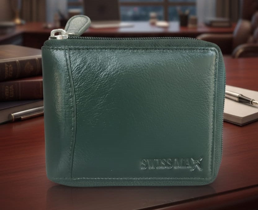 Personalised Genuine Leather Wallet for Men – Custom Name Engraved Gift